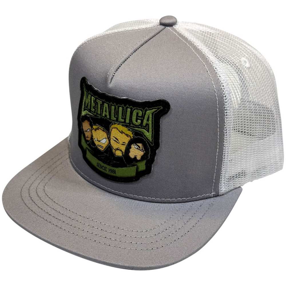 Metallica - Squindo Since '81 Casquette Snapback - Gris/Blanc